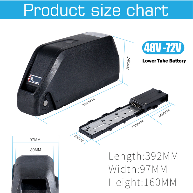 Batterie de vélo électrique 48 - 60V 50Ah Electric Scooter Battery avis et prix